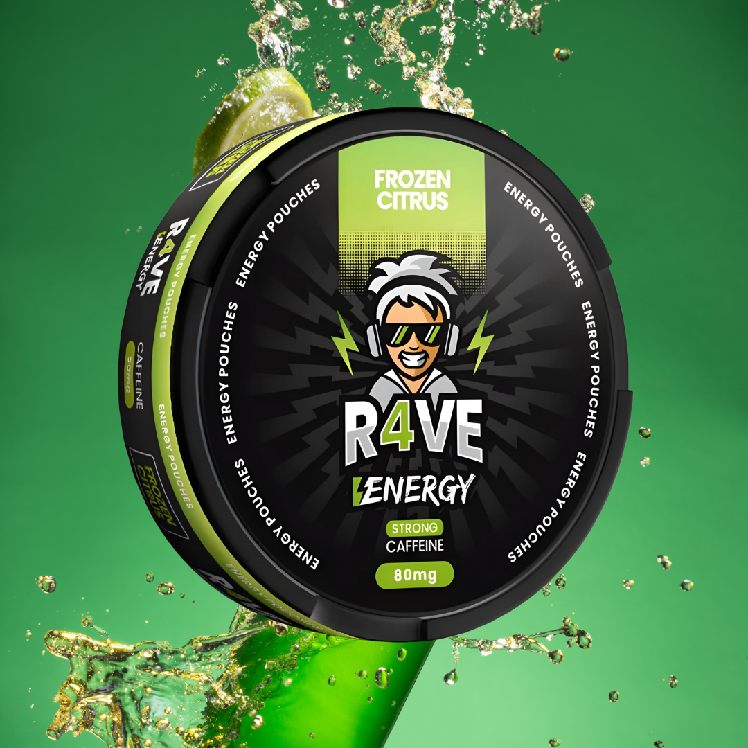 R4VE 80mg Caffeine Energy Pouches – PMX