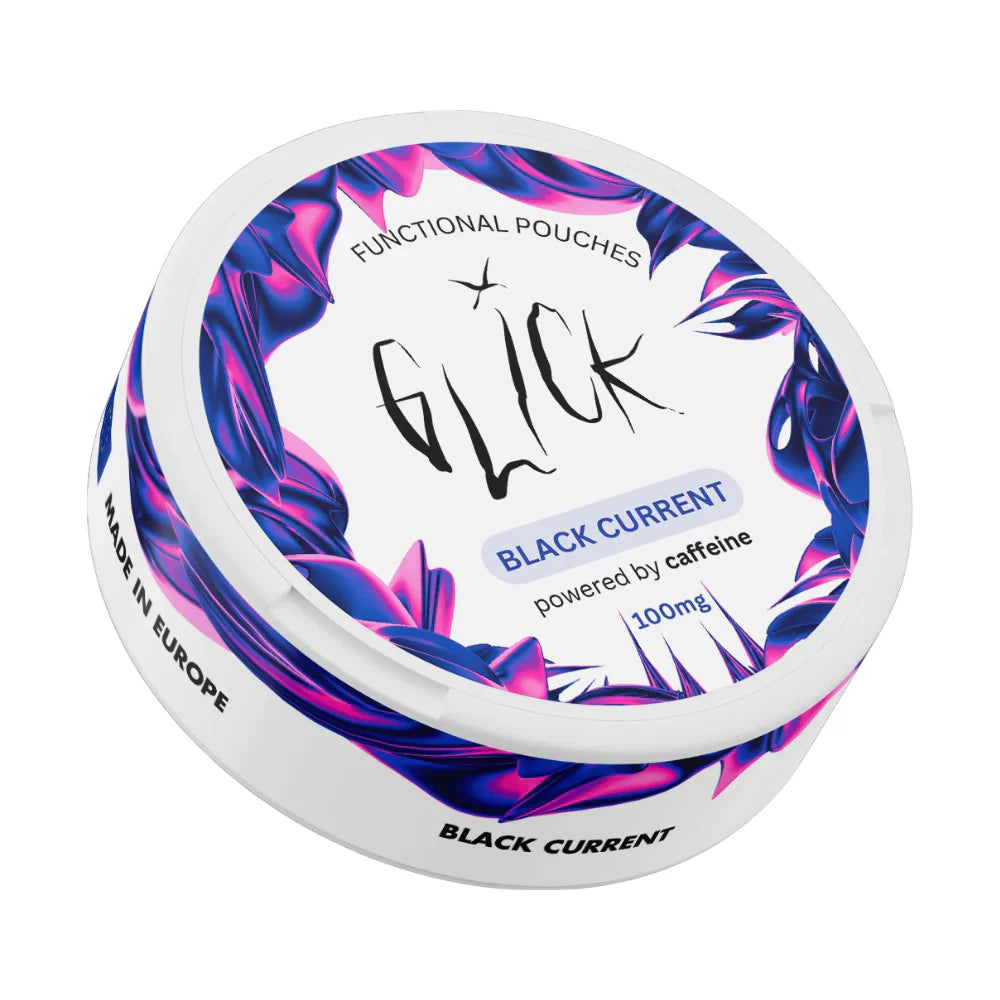 Glick Blackcurrant 100mg Caffeine Energy Pouches